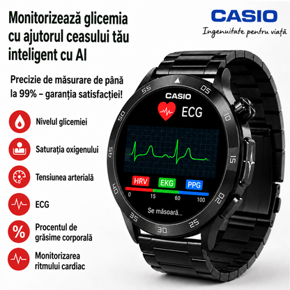 Smartwatch cu funcții de monitorizare a sănătății și a activității zilnice