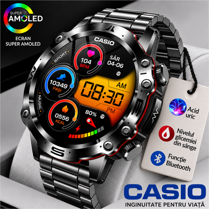 Smartwatch cu funcții de monitorizare a sănătății și a activității zilnice